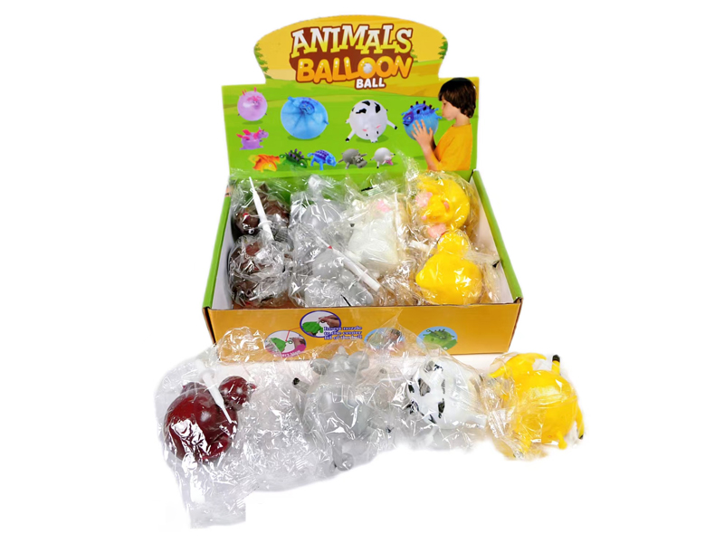 12Pcs Blowing Animal Decompression Toy