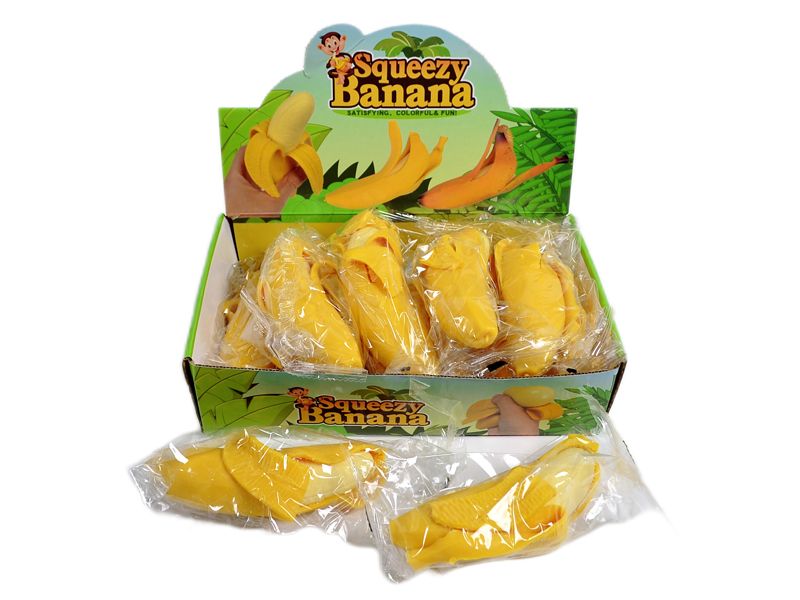 12Pcs Peeled Banana Decompression Toy