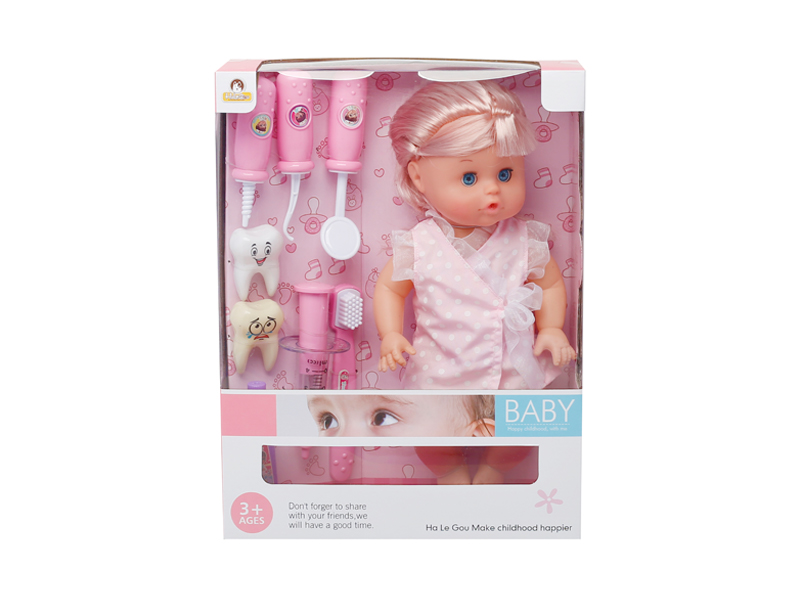 12 Inch Doll+Dentist Toys Set