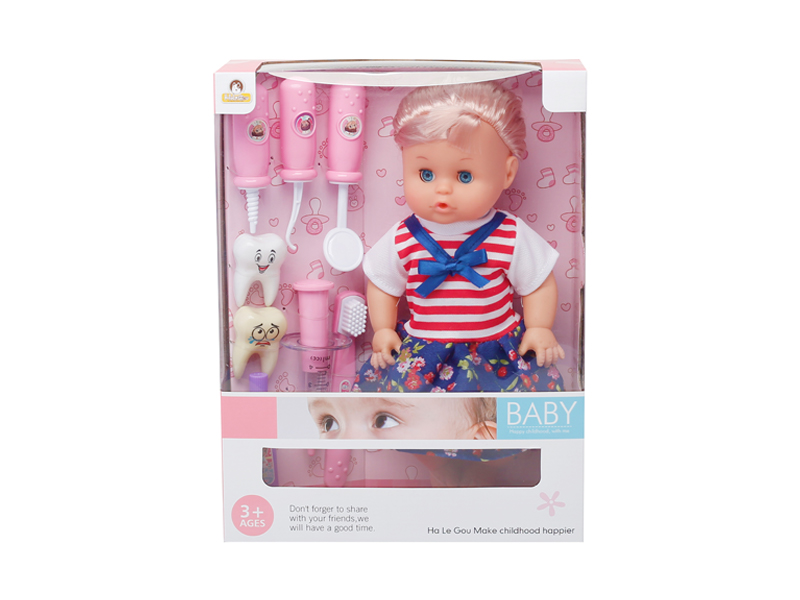 12 Inch Doll+Dentist Toys Set