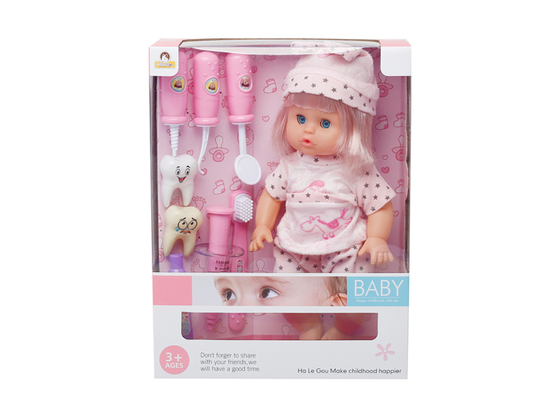 12 Inch Doll+Dentist Toys Set