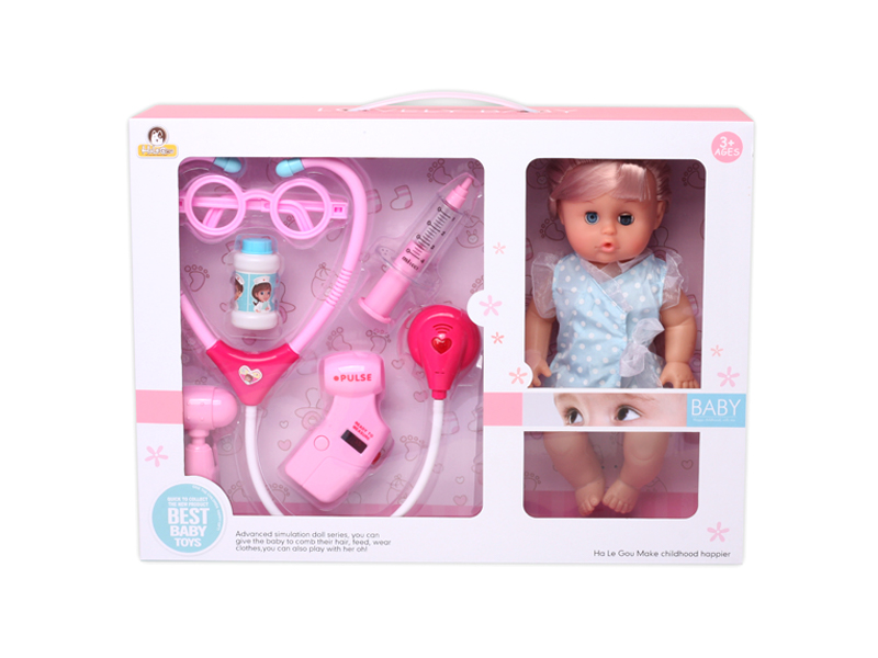 12 Inch Doll+Ic Medical Toys With Light