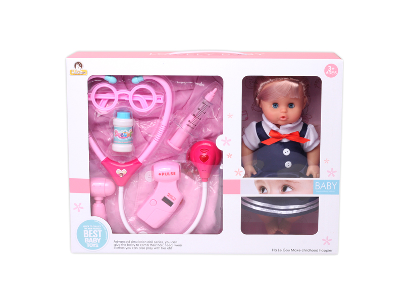 12 Inch Doll+Ic Medical Toys With Light+Clothing