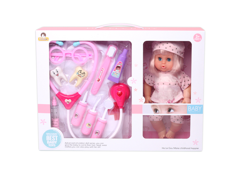 12 Inch Doll+Dentist Toys+Clothing