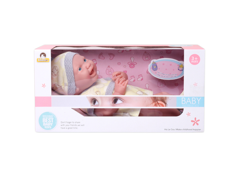 15 Inch Enamel Laughing Doll With Expression