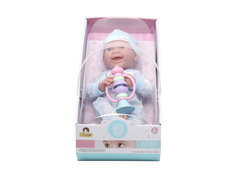 15 Inch Enamel Doll With Expression+Horn