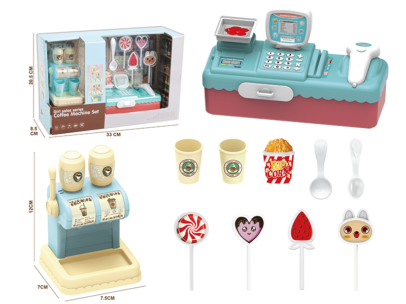 Coffee Machine  Cashier Desk Set