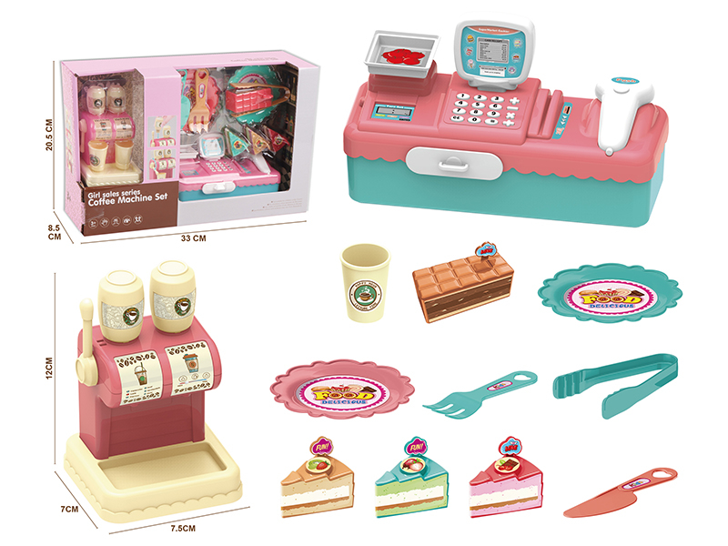 Coffee Machine  Cashier Desk Set