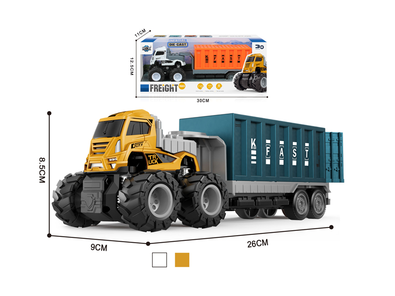4Wd Friction Alloy Container Truck