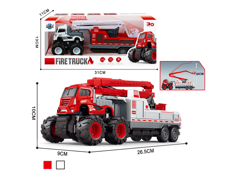4Wd Friction Alloy Elevatable Fire Trailer