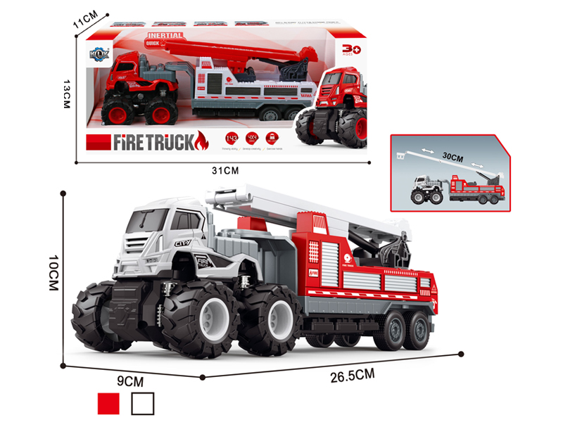 4Wd Friction Alloy Climbing Fire Trailer
