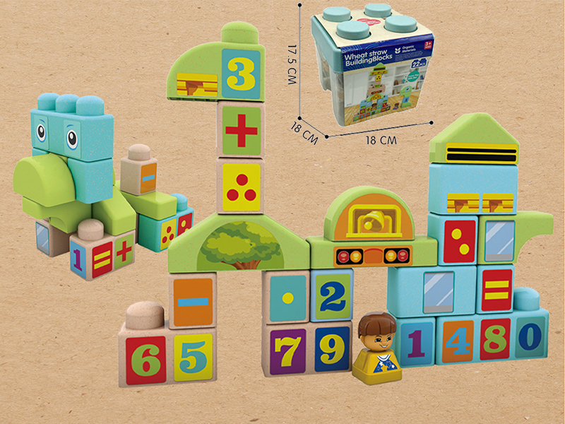 Wheat Straw Building Blocks(22pcs)