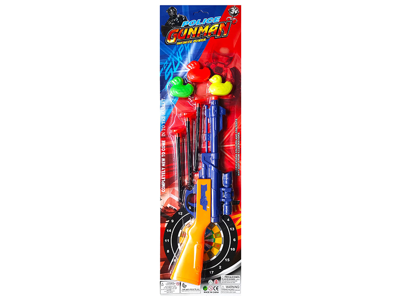 Color Soft Bullet Gun With 3 Duck