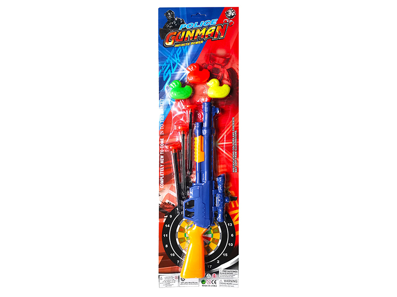 Color Soft Bullet Gun With 3 Duck
