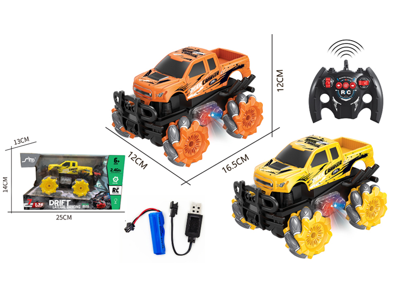 1:36 R/C 4Wd Stunt Off-Road Pickup With Light