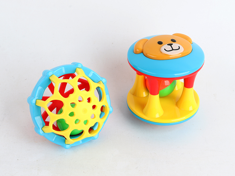 Double Bear Head+Double Soft Rubber Ball