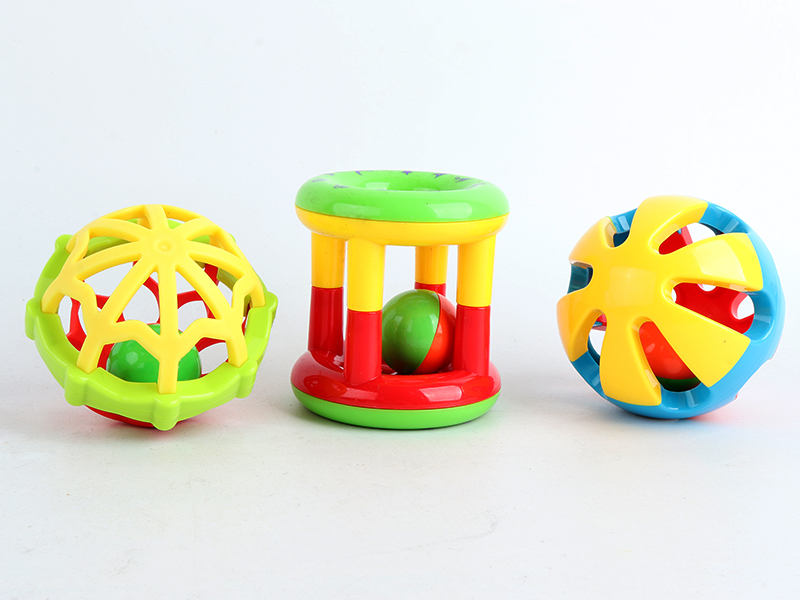 Bell+Double Soft Rubber Ball+Tricolore Bell