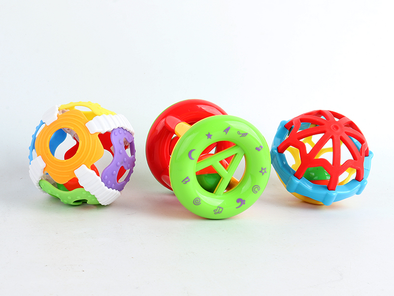 Bell+Double Soft Rubber Ball+Six Color Ball Bell