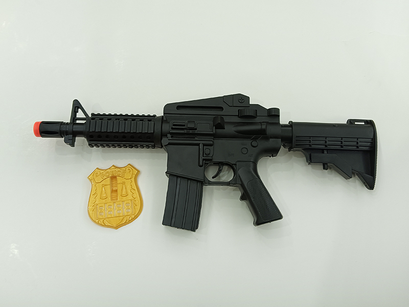 M4 Flint Gun With Police Badge