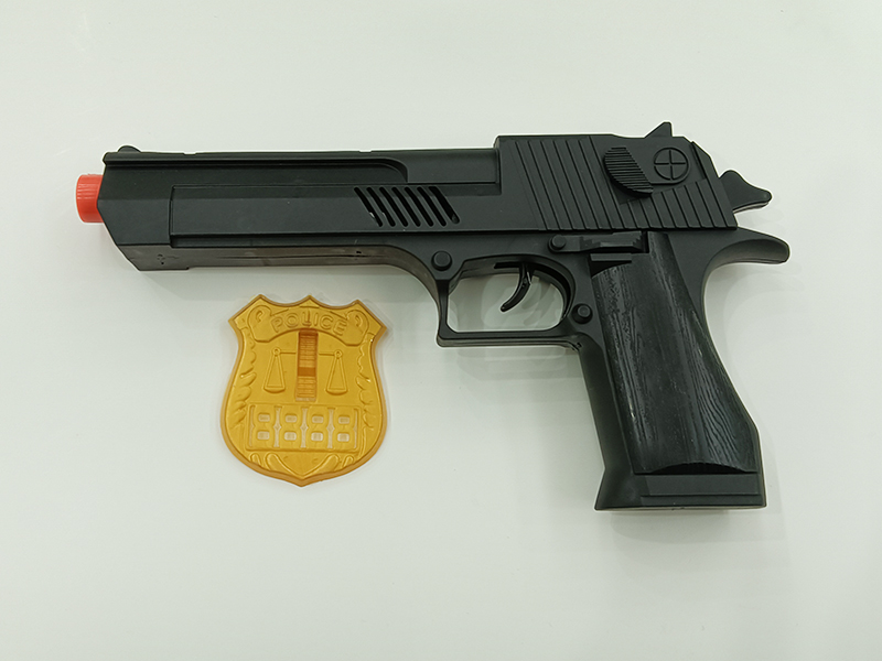 Desert Eagle Flint Gun With Police Badge