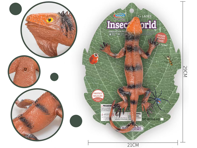 Simulated Lizard With BB Whistle