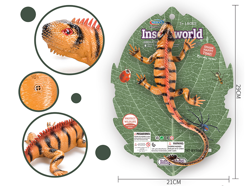 Simulated Lizard With BB Whistle