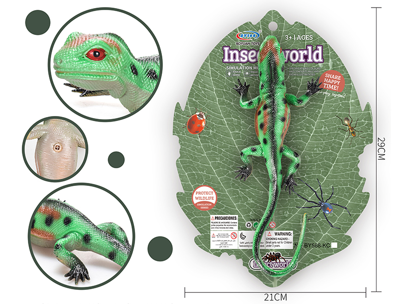 Simulated Lizard With BB Whistle