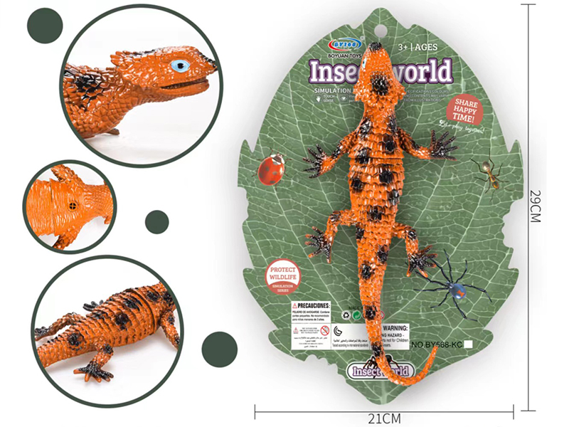 Simulated Lizard With BB Whistle