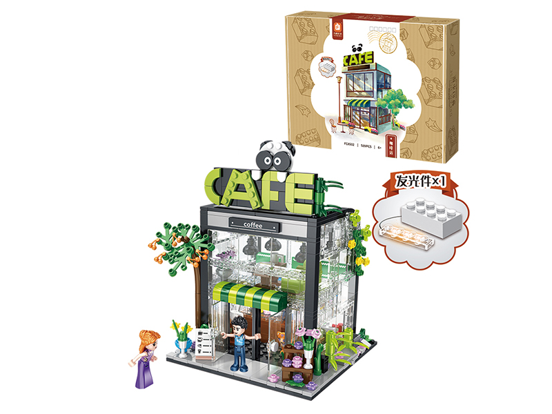589Pcs Coffee Shop Building Blocks
