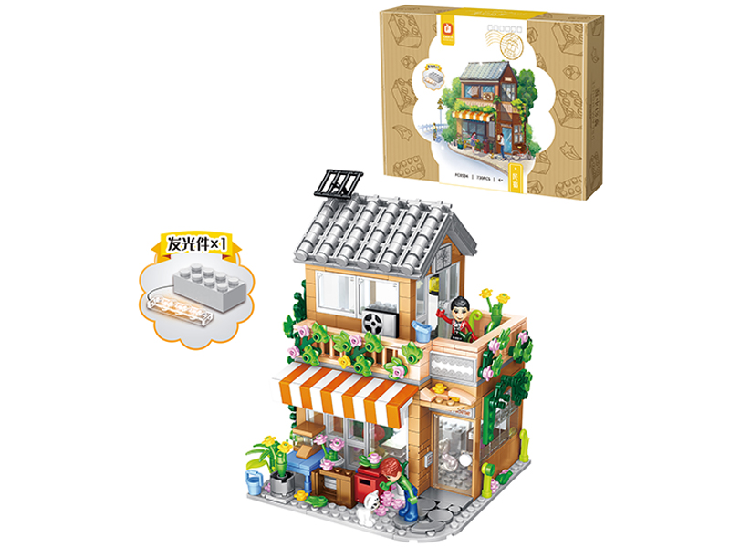 730Pcs Homestay Building Blocks