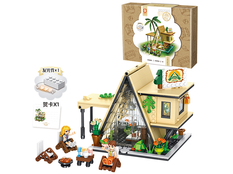 579Pcs Camping Tent Building Blocks