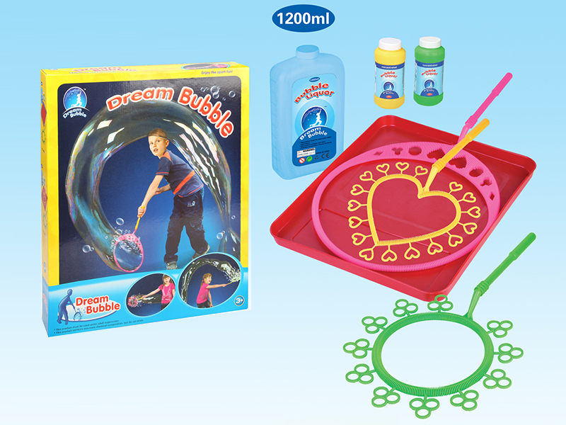 Heart-Shaped Big Bubble Wand Toy