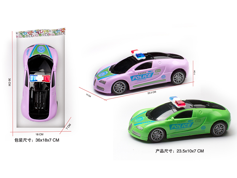 1:18 Friction Bugatti Police Car