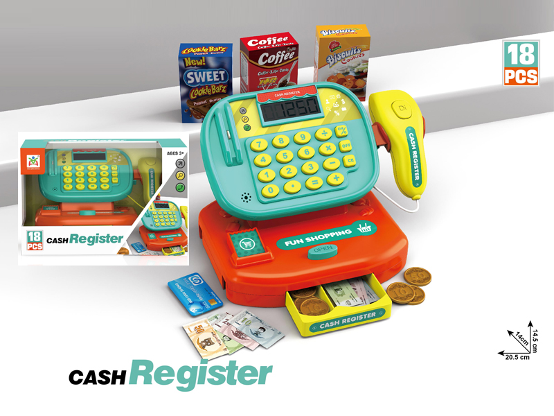 18Pcs Desktop Intelligent Cash Register