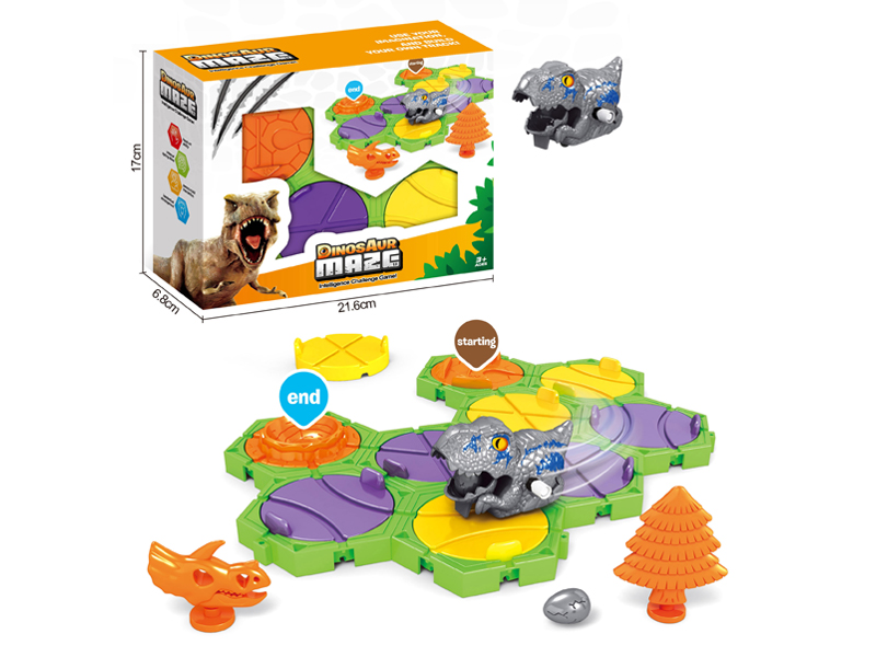 Grey Little Dinosaur Maze Set