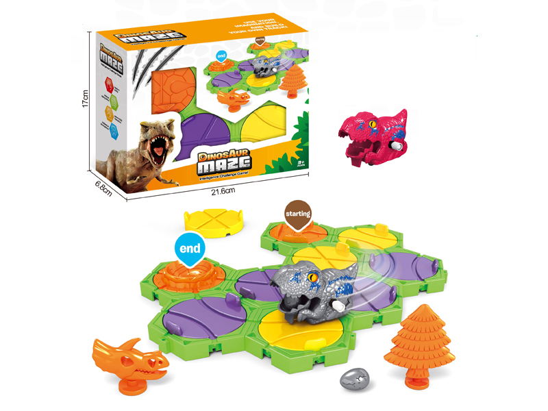 Red Little Dinosaur Maze Set