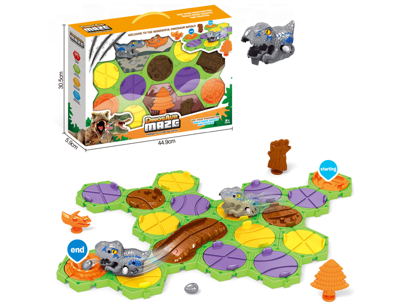 Grey Large Dinosaur Maze Set