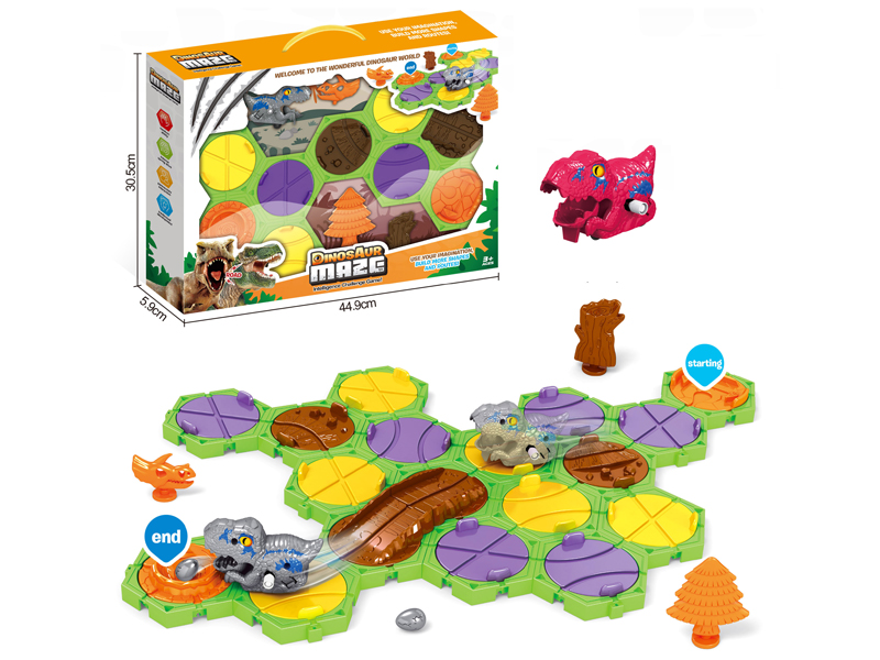 Red Large Dinosaur Maze Set