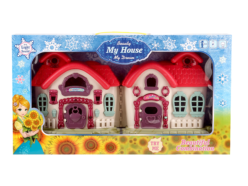 Villa With Flash Colorful Lights And 12 Pieces Of Music