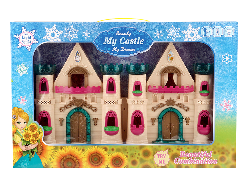 Castle With Flash Colorful Lights And 12 Pieces Of Music