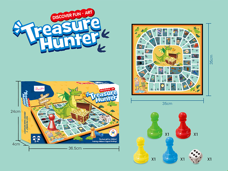 Treasure Hunting Chess/Paper Chessboard