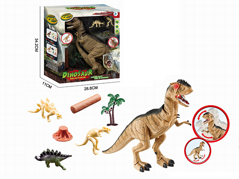 Dinosaur Set(B/O Simulated Rugops With Sound,Lights)
