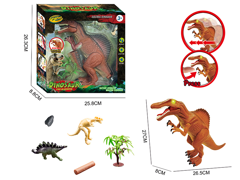 Dinosaur Set(B/O Simulated Spinosaurus With Sound,Lights)