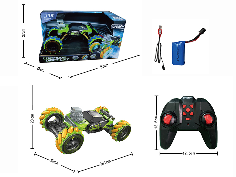 2.4G Remote Control Drift Lift Stunt Car With Lights