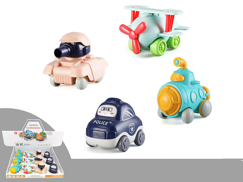 Cartoon Friction Military Truck 12pcs