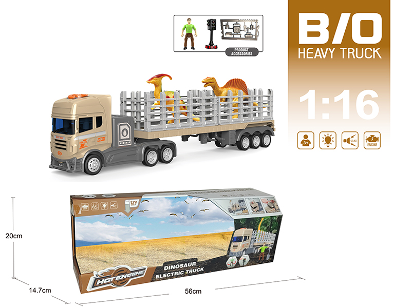1:16 Multifunctional B/O Trailer With Sound And Light(With Scene Accessories)