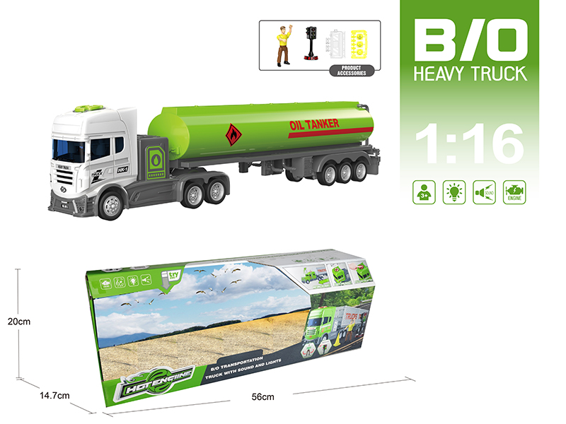 1:16 Multifunctional B/O Trailer With Sound And Light(With Scene Accessories)