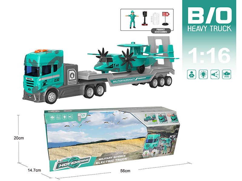 1:16 Multifunctional B/O Trailer With Sound And Light(With Scene Accessories)
