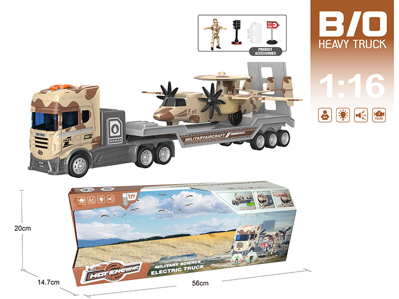 1:16 Multifunctional B/O Trailer With Sound And Light(With Scene Accessories)