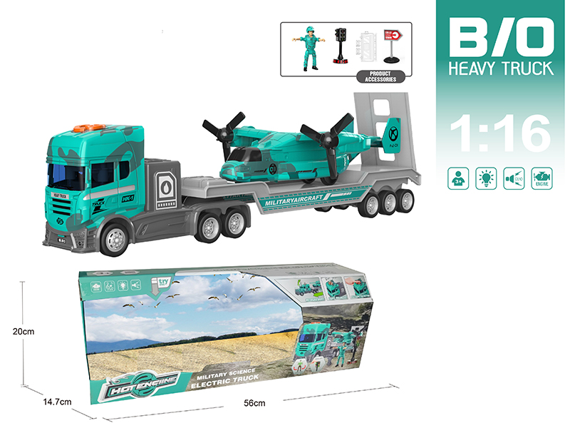1:16 Multifunctional B/O Trailer With Sound And Light(With Scene Accessories)